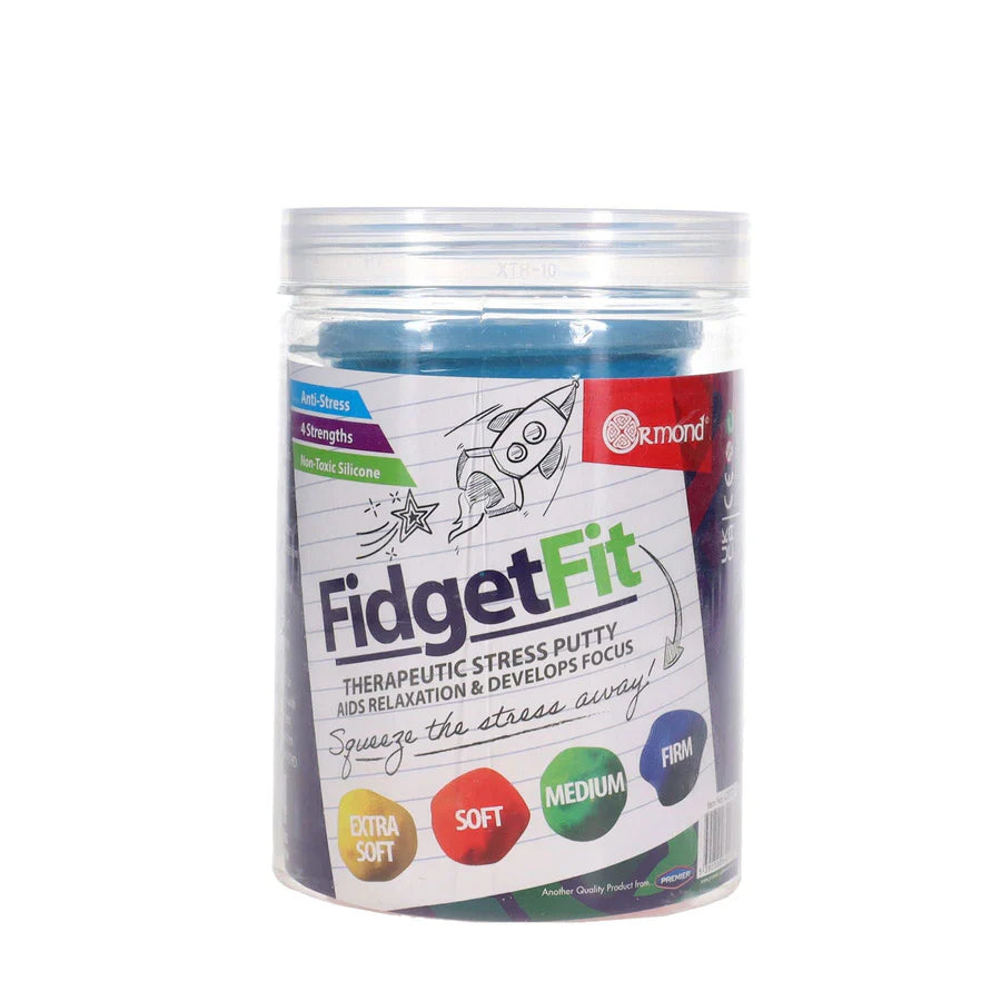 Ormond Pkt4 Fidget Fit Therapeutic Stress Putty