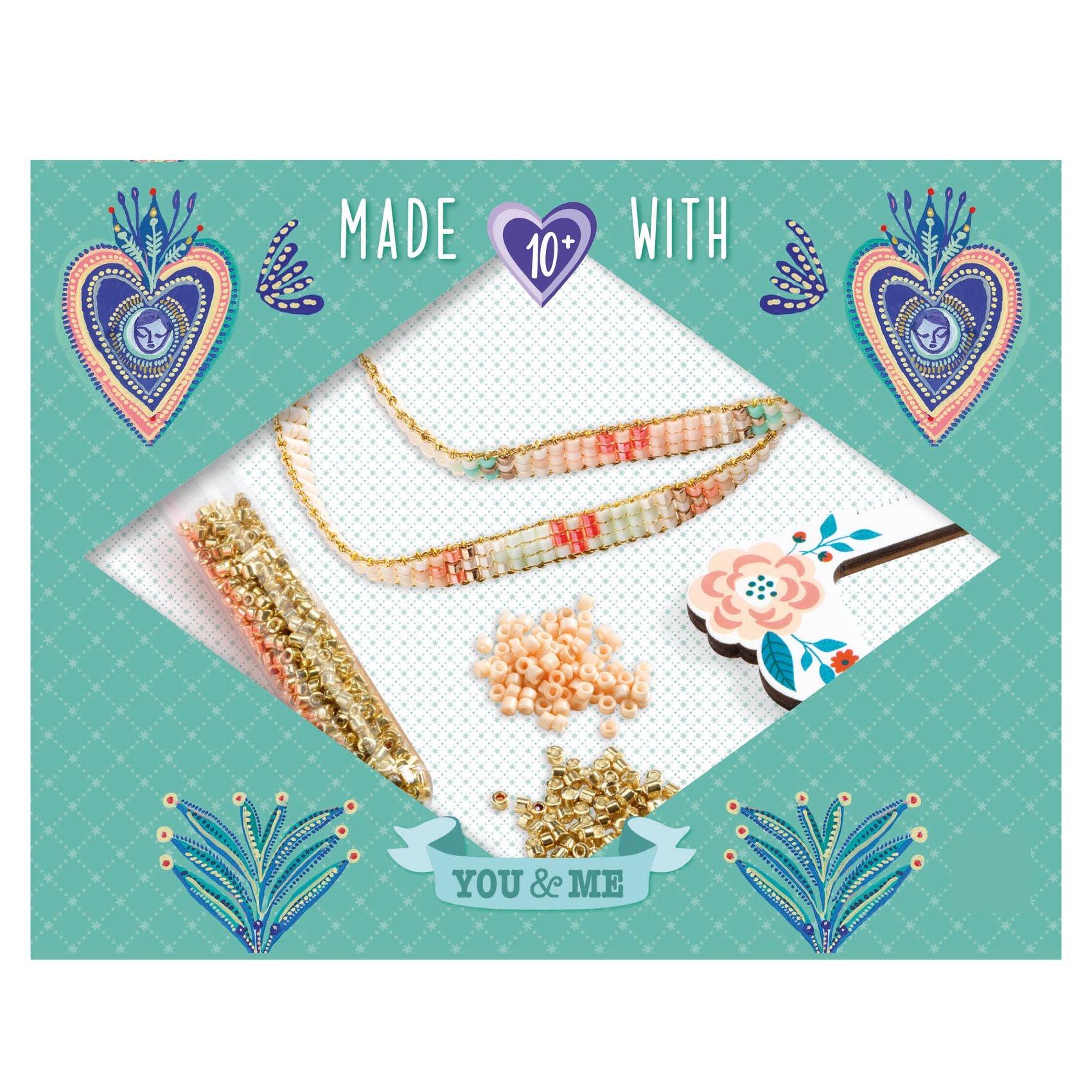 Djeco Miyuki And Hearts Beads & Jewellery