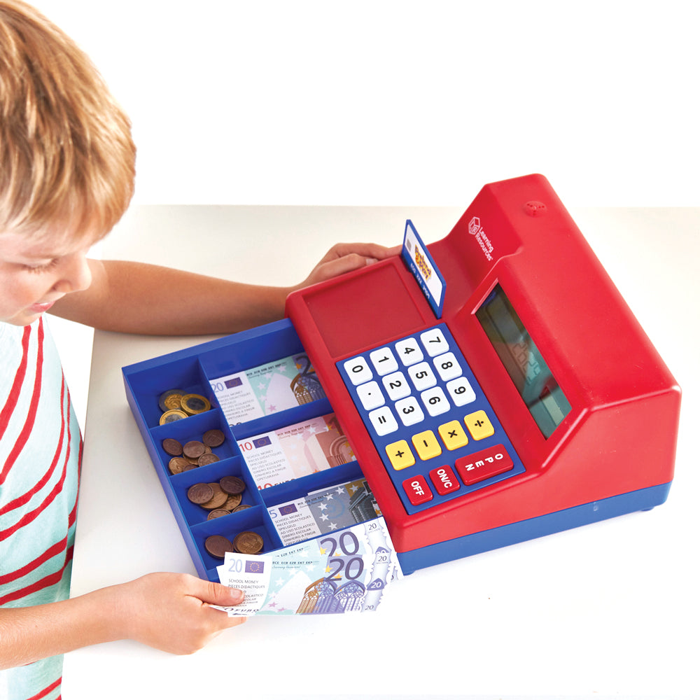 Learning Resources Pretend & Play® Calculator Cash Register (Euro Currency)