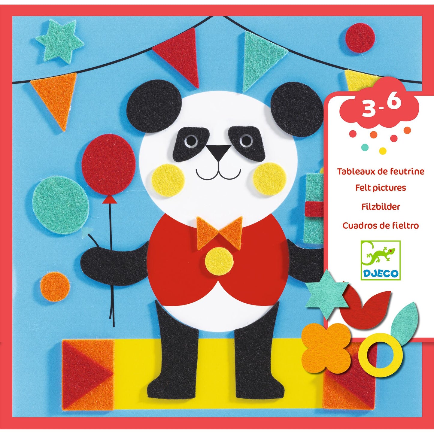 Djeco Animal Felt Pictures Gentle Creatures