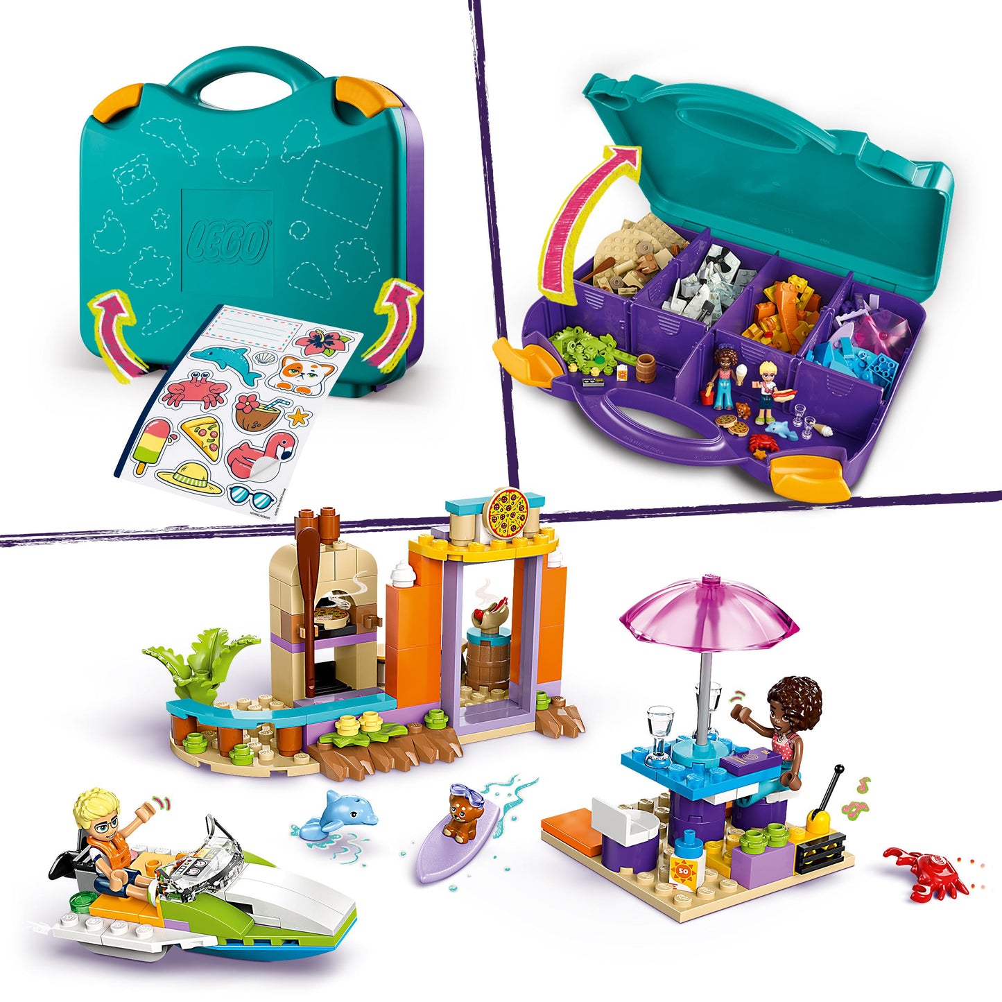 Lego Friends 42672 Creative Beach and Travel Suitcase