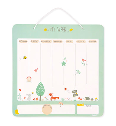 Janod My Magnetic Weekly Planner - English Version