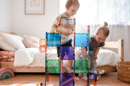Connetix Tiles Rainbow 92 Pc Ball Run Pack