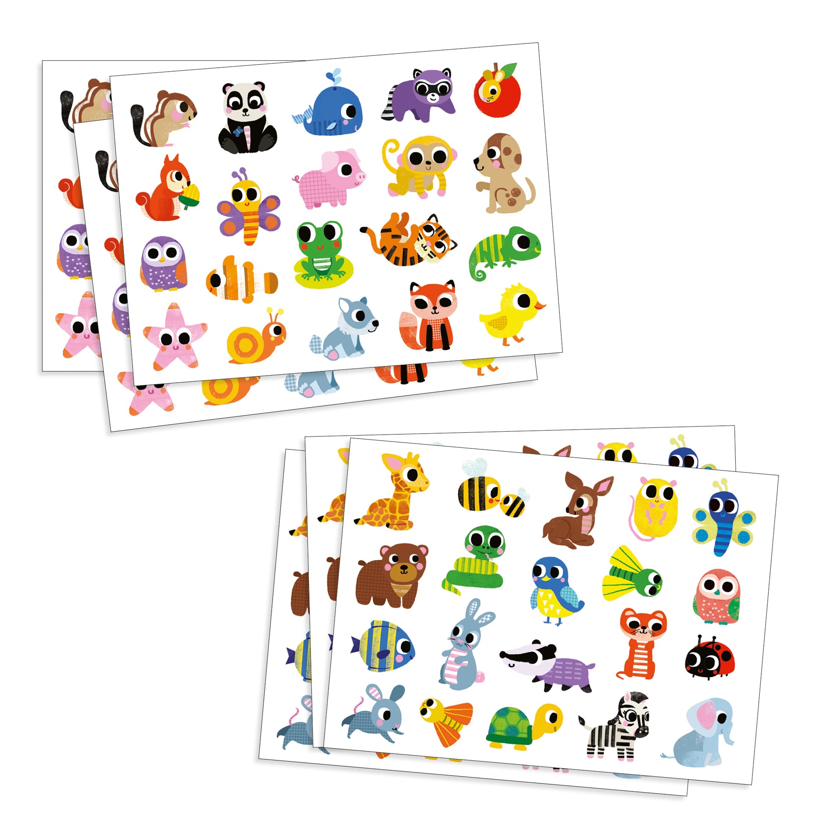 Djeco Baby Animals Big Stickers