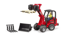 Bruder Compact Loader 2034 With Figure And Accessories
