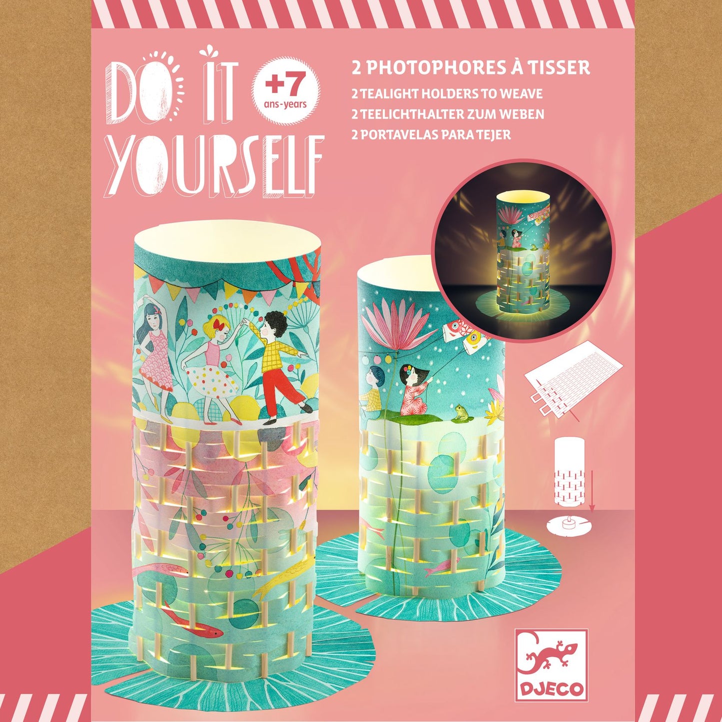 Djeco DIY Tealight Holders To Create Fireflies dance