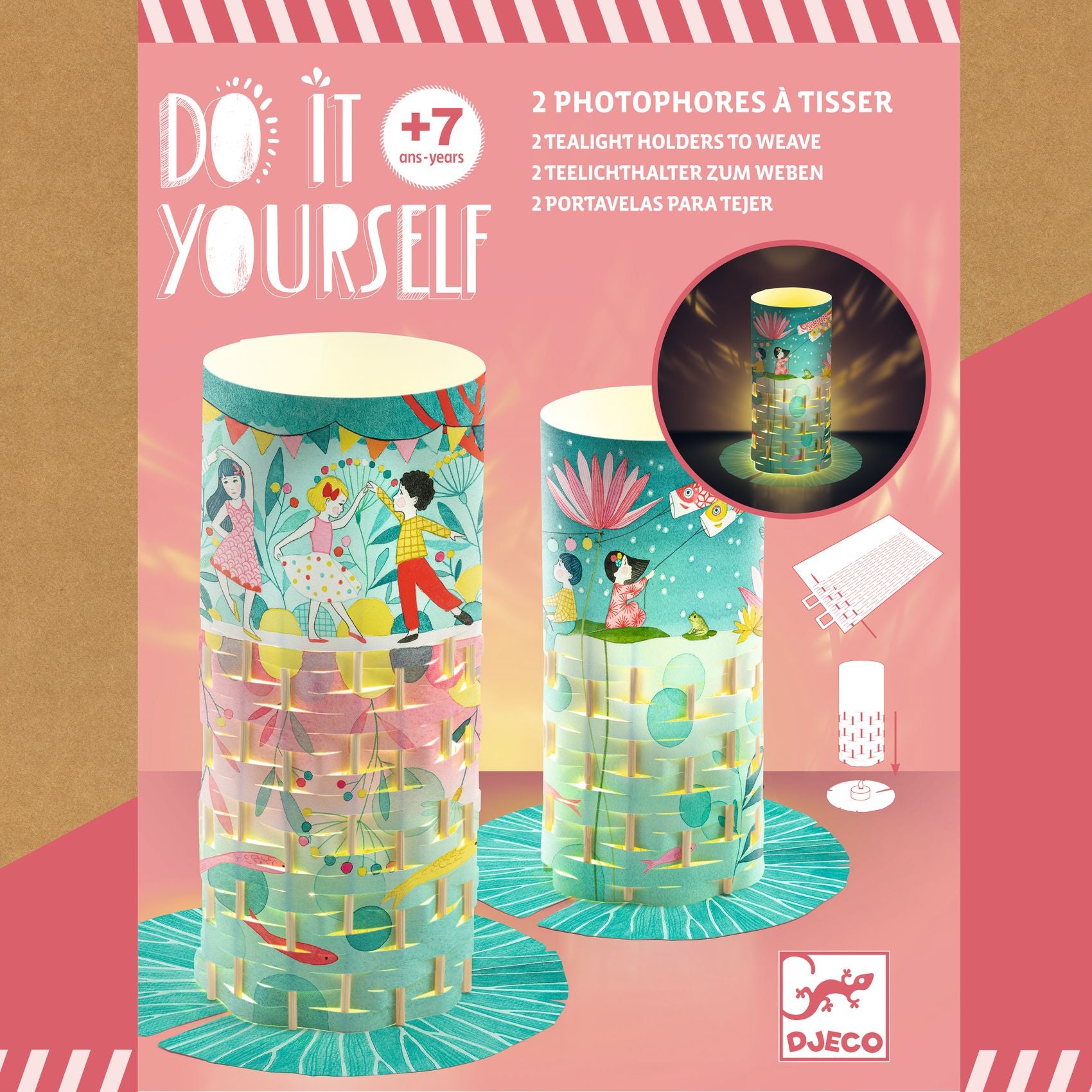 Djeco DIY Tealight Holders To Create Fireflies dance