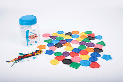 EDX Education Large Buttons Jar & 4 Laces