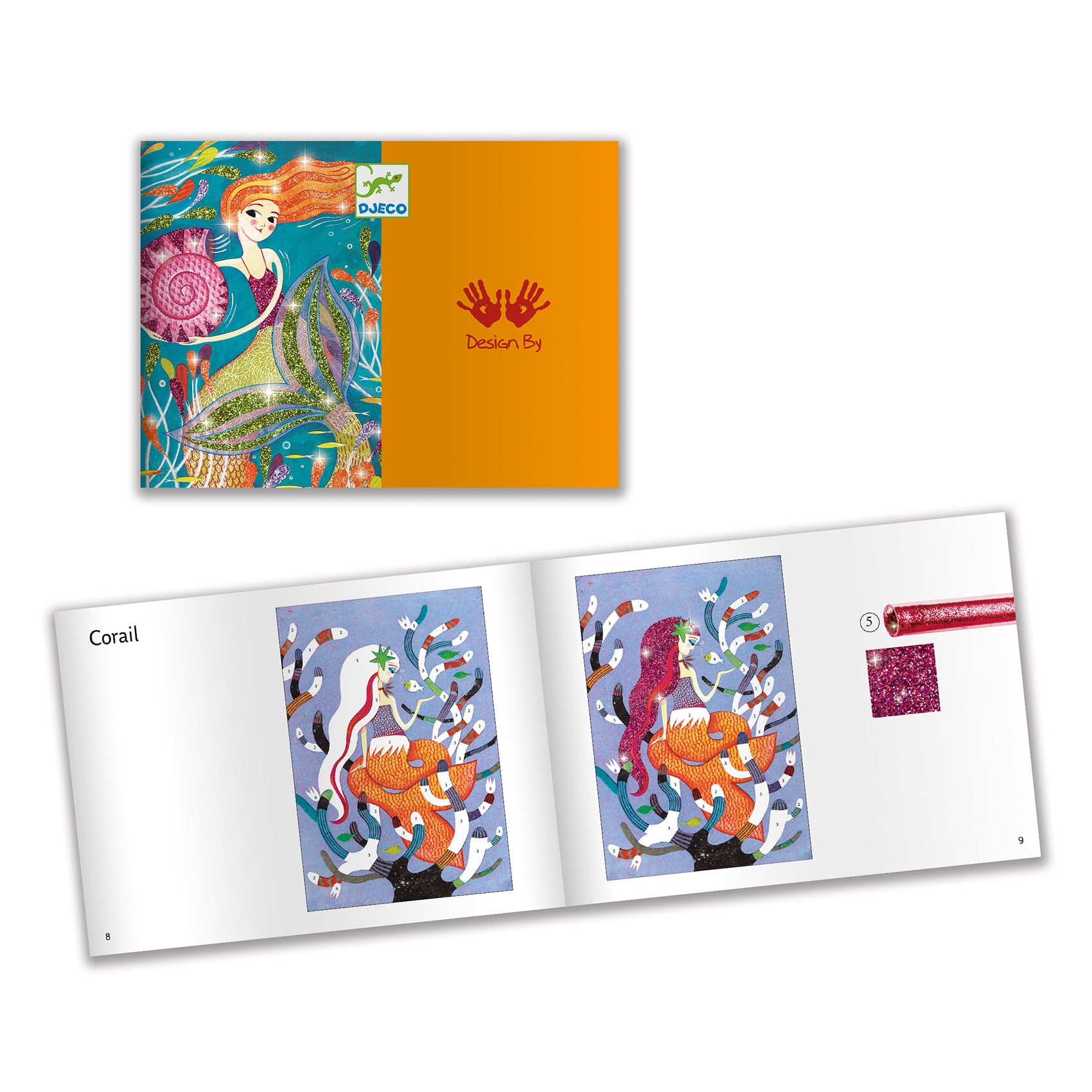 Djeco Glitter Boards Mermaids Lights