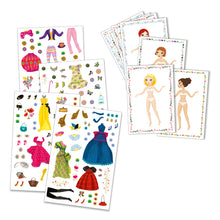 Djeco Massive Fashion Reuseable Stickers & Paperdolls