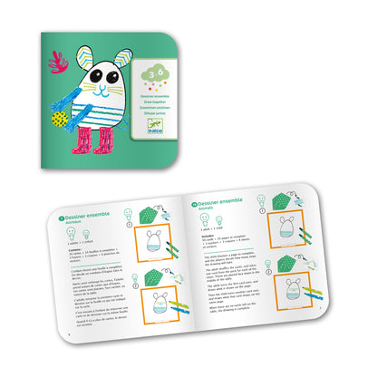 Djeco Draw Together Funny Animals - FSC MIX (F)