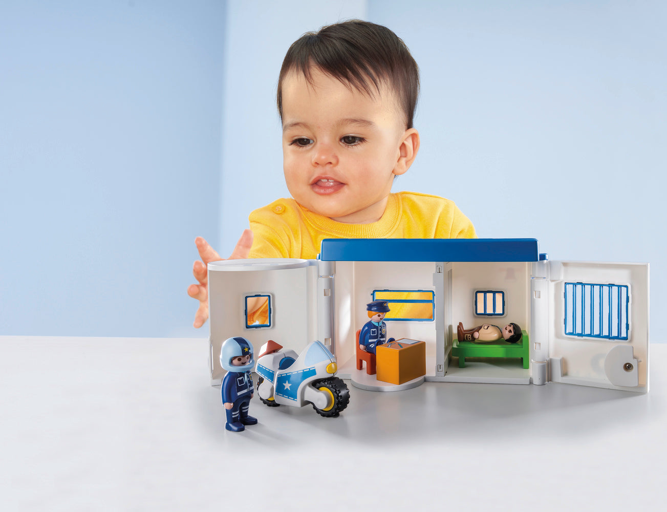 Playmobil 1.2.3 9382 Take Along Police Station