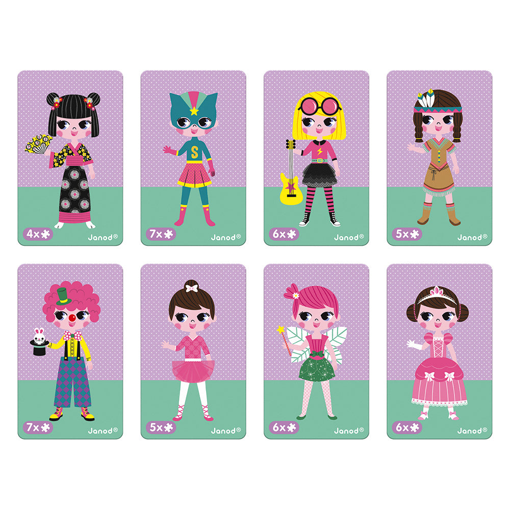 Janod Girl's Costumes Magneti'book