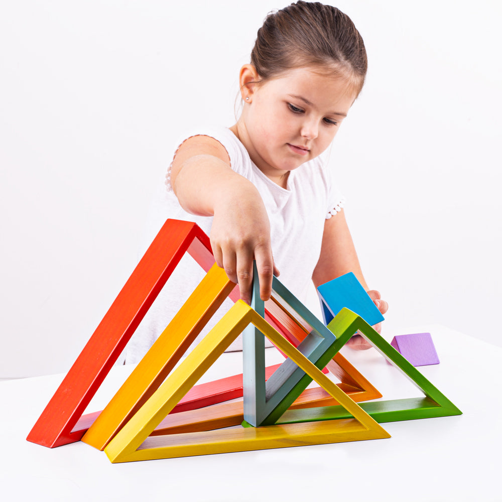 BigJigs Wooden Stacking Triangles