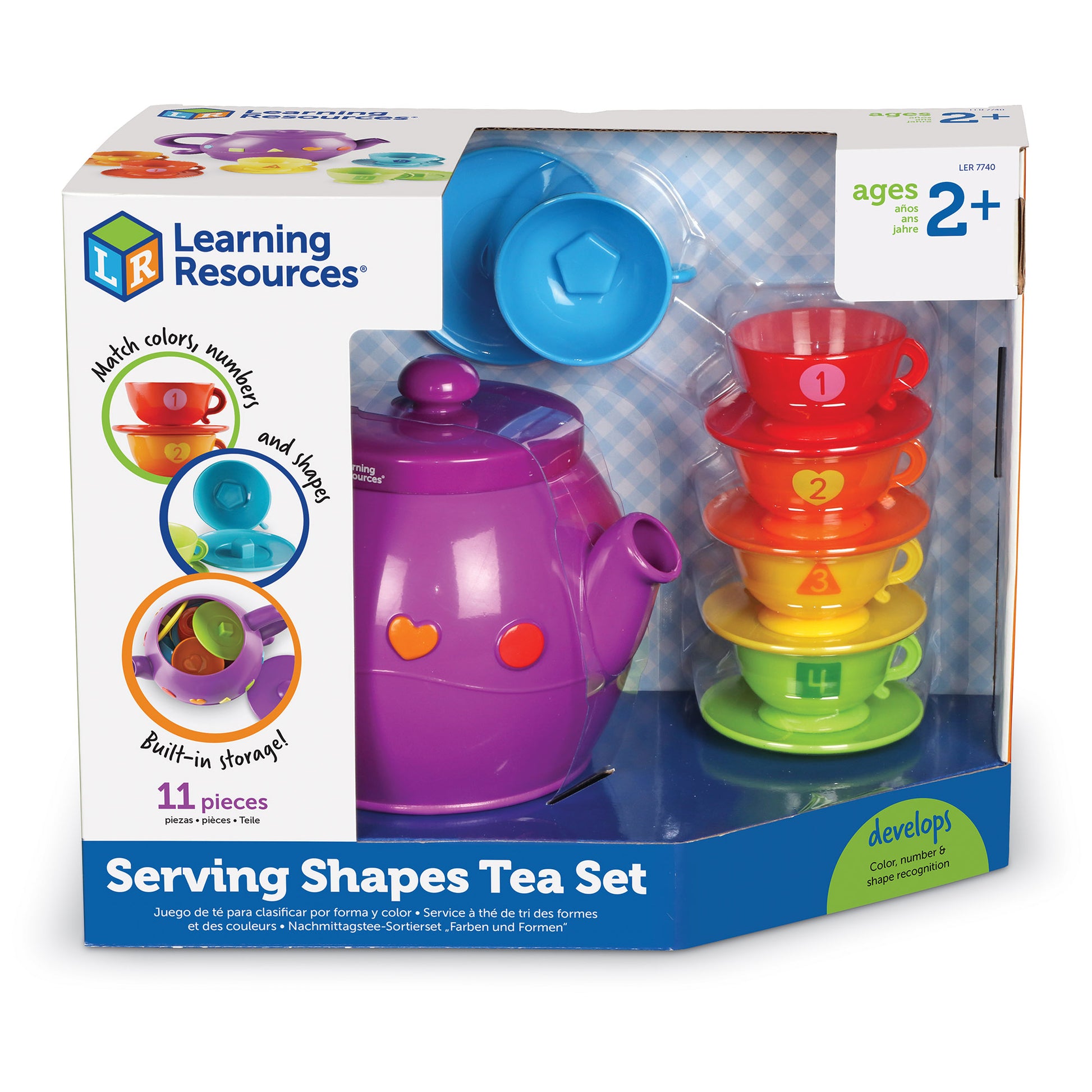 Learning Resources Serving Shapes Tea Set