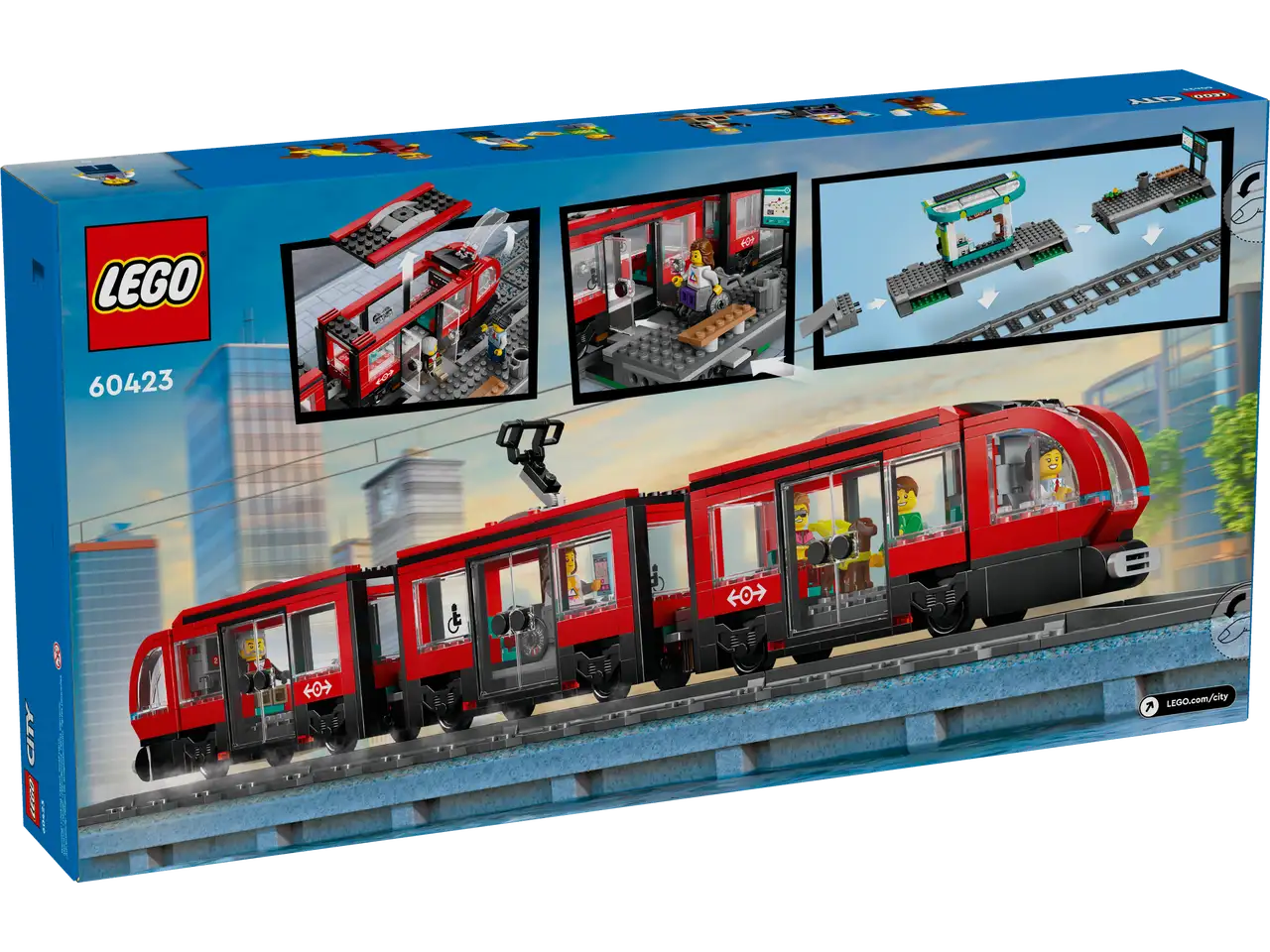 Lego City 60423 Downtown Streetcar and Station