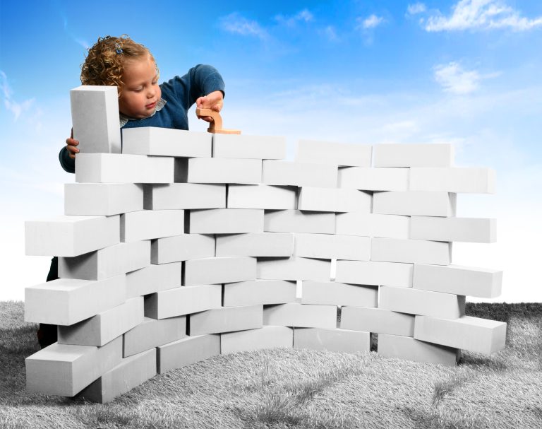 Playlearn White Foam Bricks