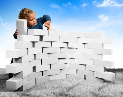 Playlearn White Foam Bricks
