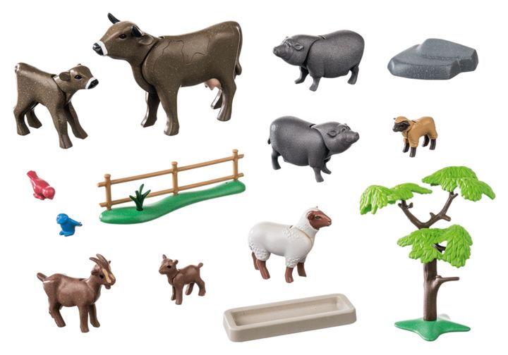 Playmobil 71307 Country Animal Set With Paddock