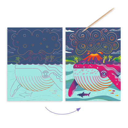 Djeco Topsy-Turvy Scratch Boards