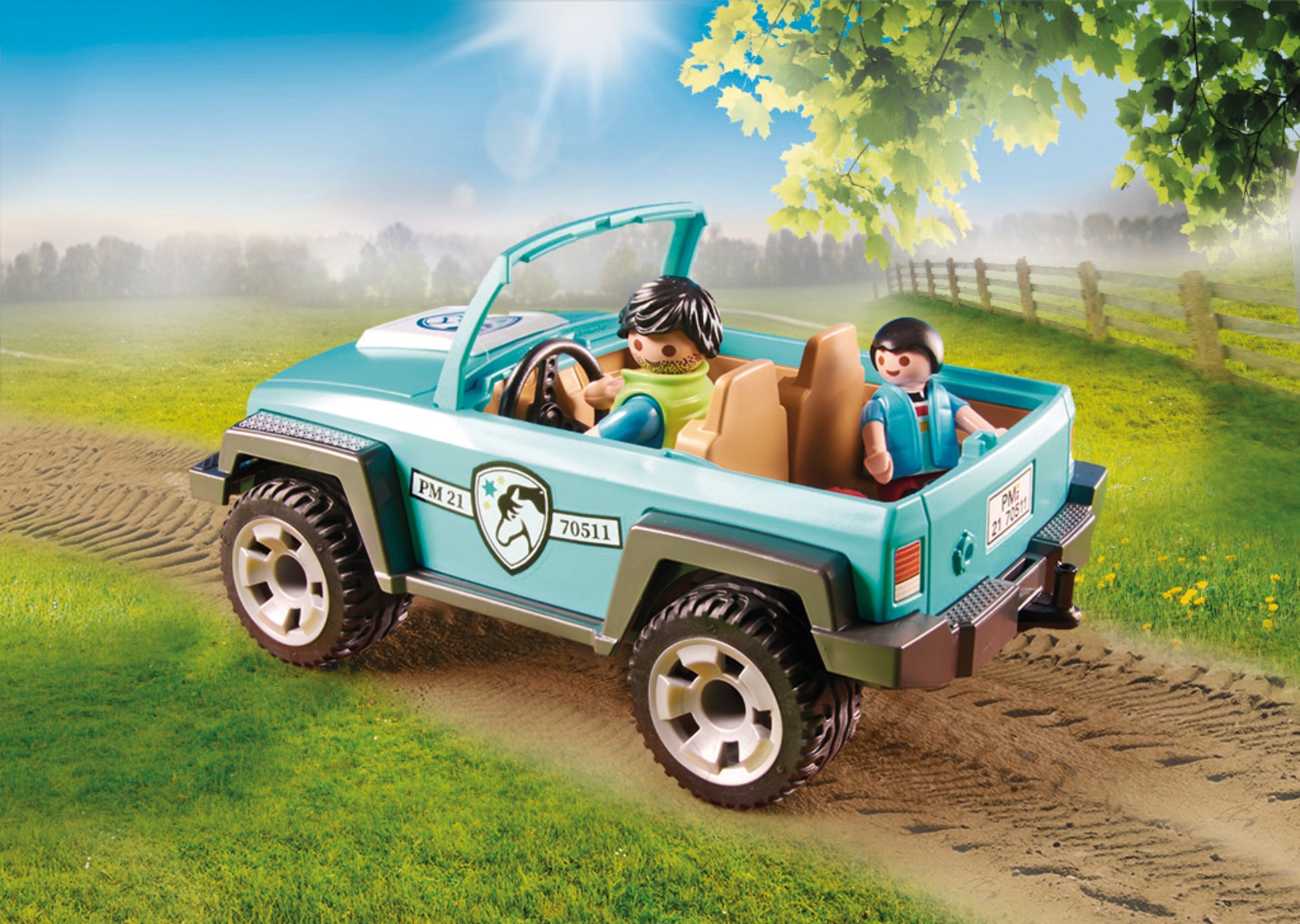 Playmobil 70511 Country Pony Farm Car with Pony Trailer
