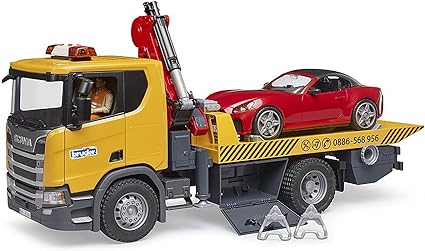 Bruder Scania Super 560R Tow Truck W/Bruder Roadster