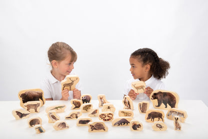 TickiT Wooden Forest Animals Blocks