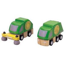 PlanToys Street Cleaner & Garbage Truck