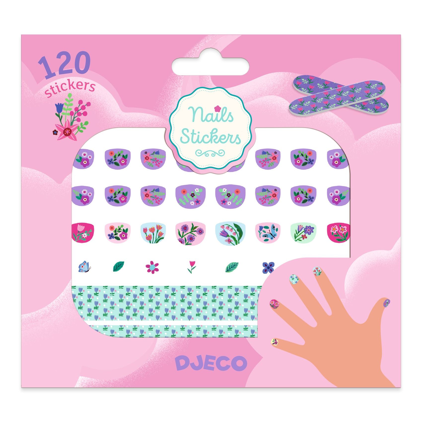 Djeco Nail Stickers Petite fleur - FSC MIX