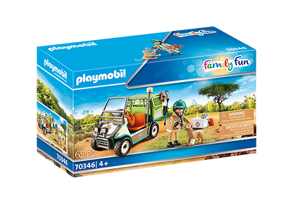 Playmobil 70346 Family Fun Zoo Vet with Medical Cart