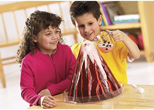 Learning Resources Erupting Cross-Section Volcano Model