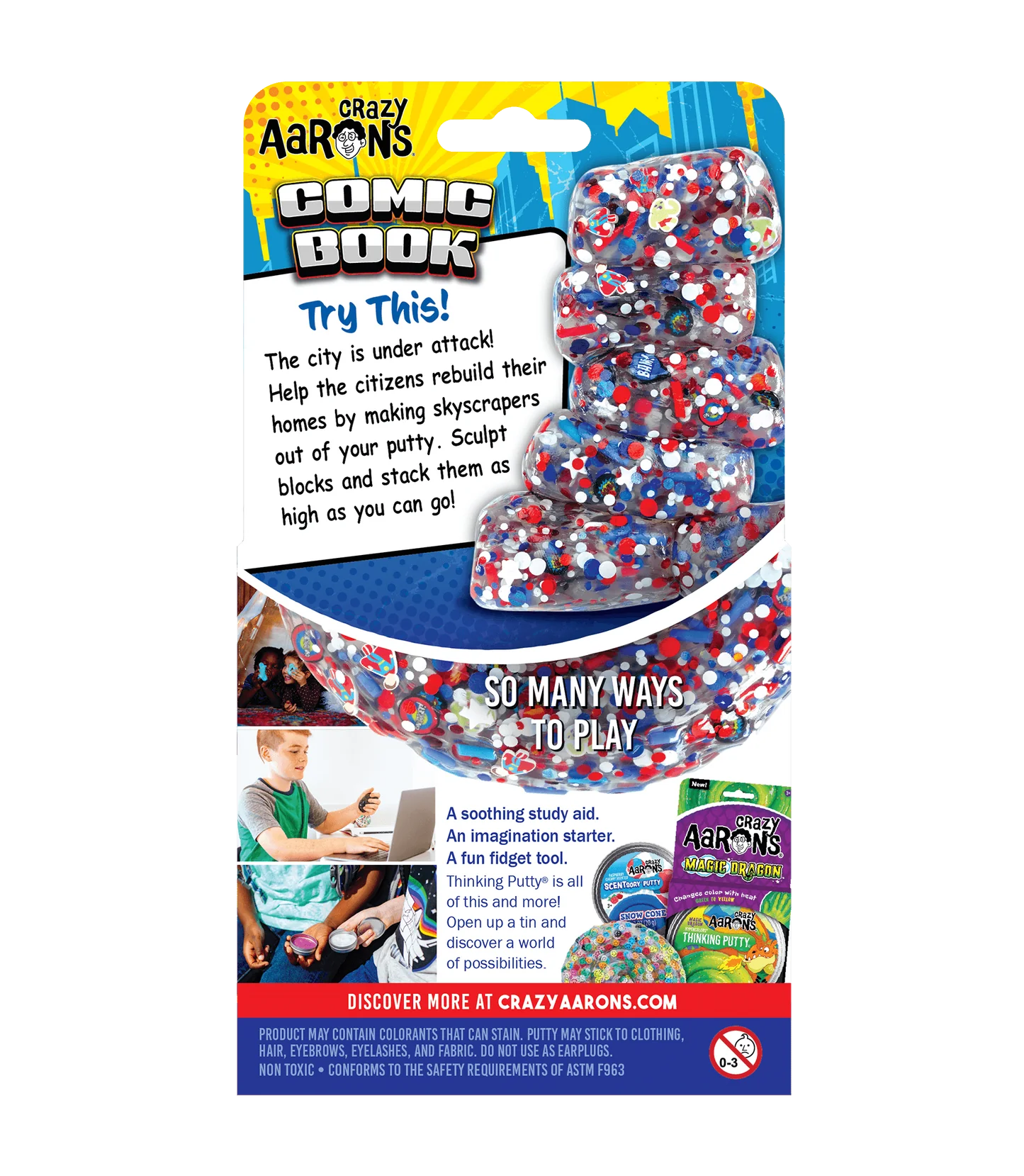 Crazy Aaron's Thinking Putty Trendsetters Comic Book