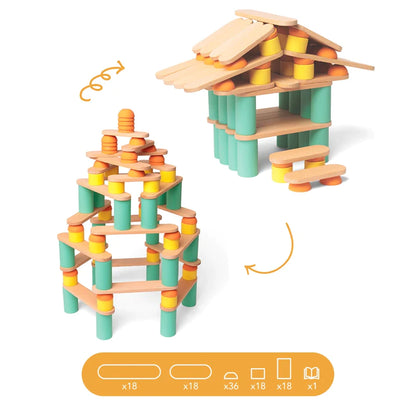 Oppi Stix - Construction game 108 Pieces