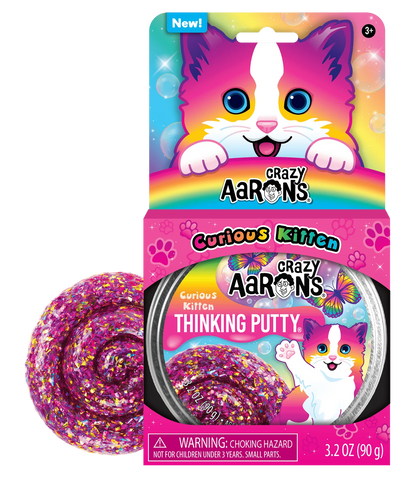 Crazy Aaron's Trendsetters Putty Pets Curious Kitten
