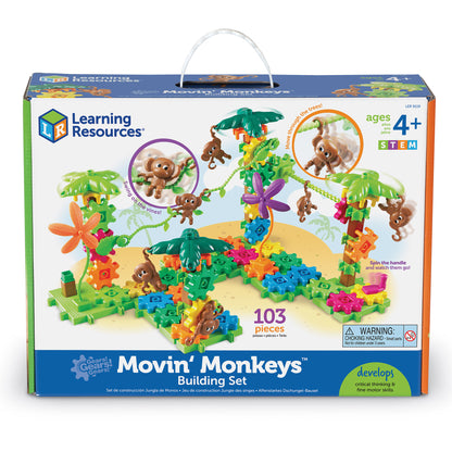 Learning Resources Gears! Gears! Gears!® Movin’ Monkeys™ Building Set