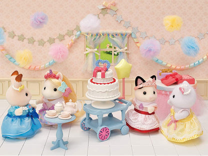 Sylvanian Families Party Time Playset -Tuxedo Cat Girl-