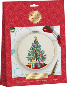 Sew & So On Large Embriodery Kit Christmas Tree