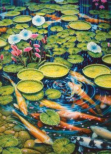 Cobble Hill Puzzles 1000 Pieces Koi Pond