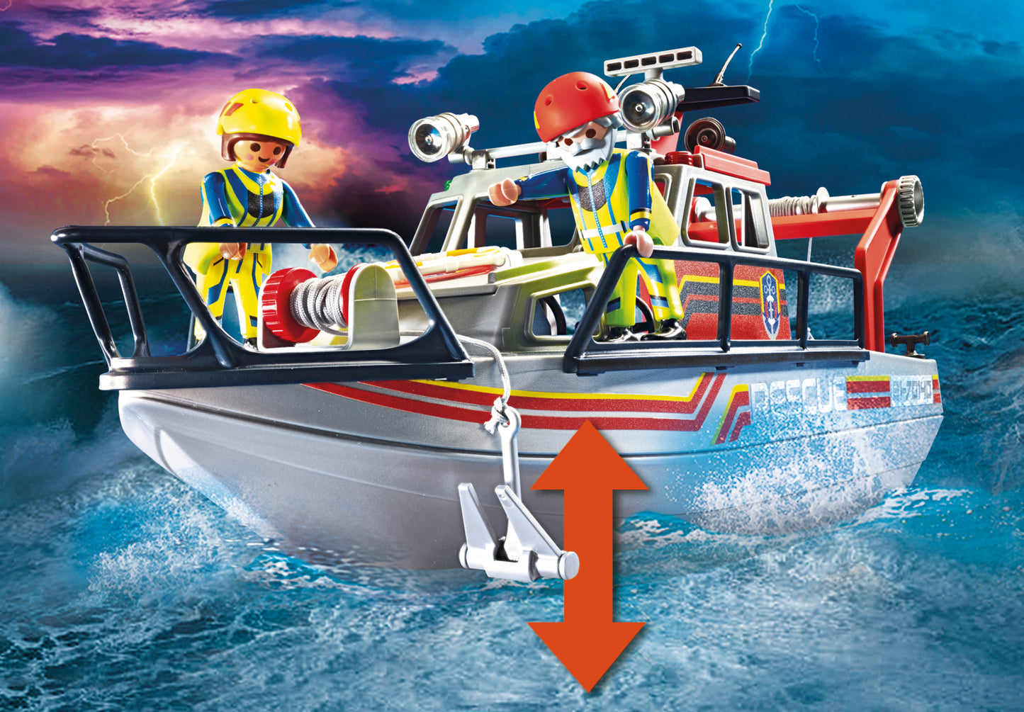 Playmobil 70140 City Action Sea Rescue Fire Rescue with Personal Watercraft