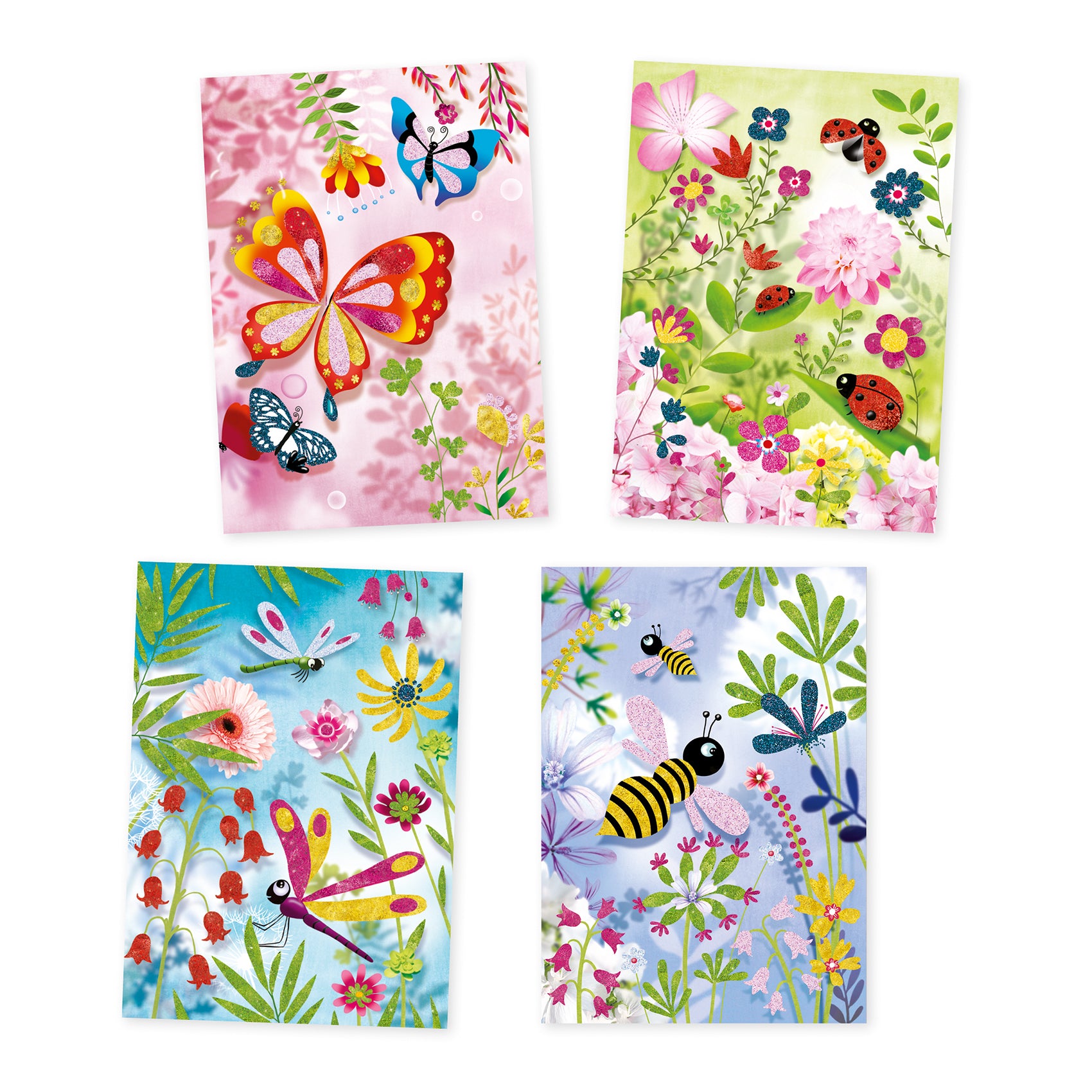 Djeco Glitter Boards Glitter Butterflies