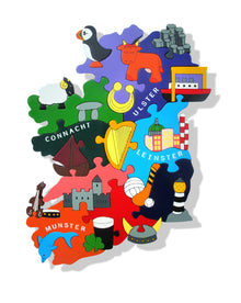 Alphabet Jigsaws Map of Ireland - Provinces