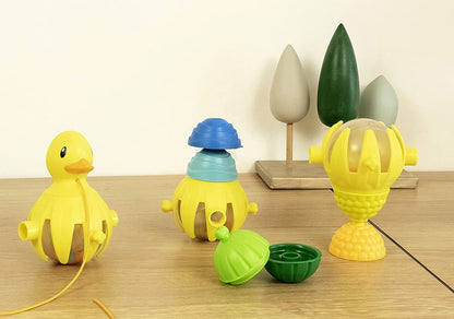 Lalaboom Pull Along Duck & Beads