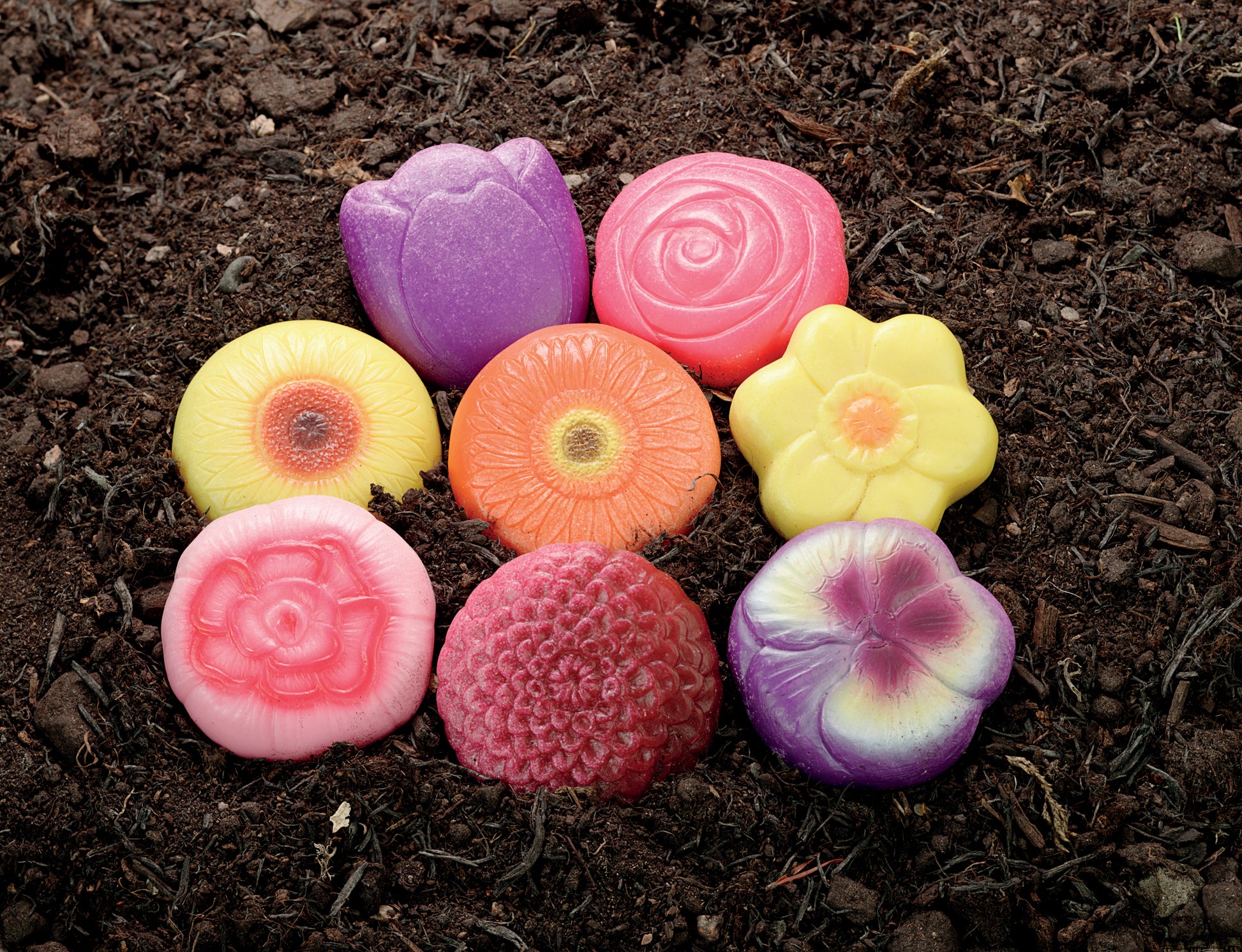 Yellow Door Sensory Play Stones – Flowers