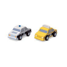 PlanToys City Taxi & Police Car