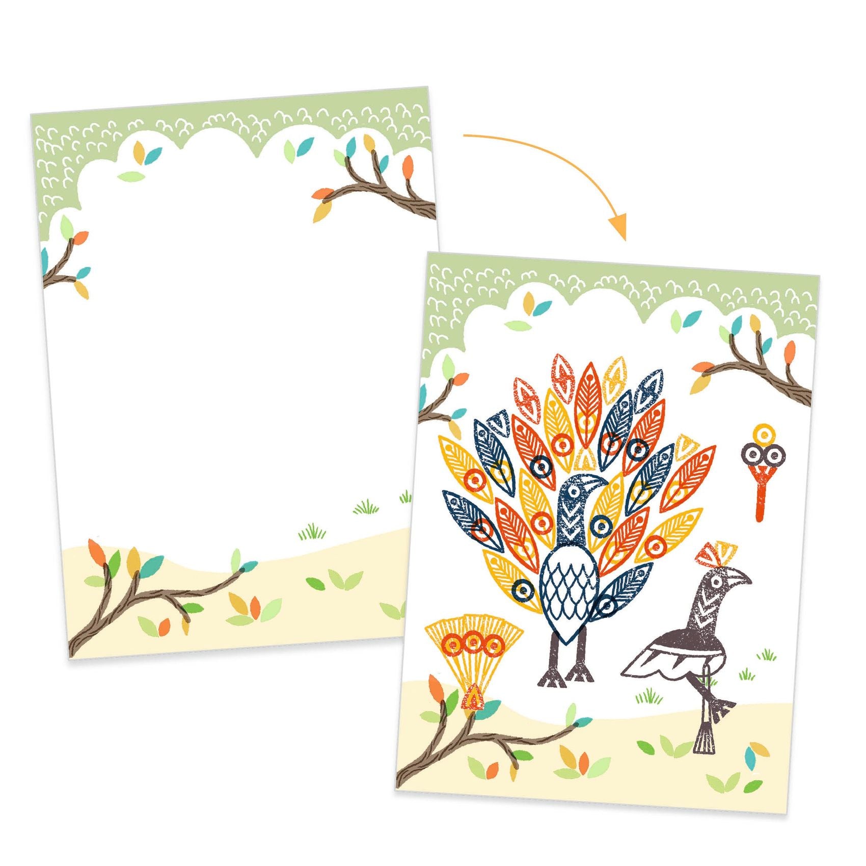 Djeco Mix & Match Stamps Surprising Animals
