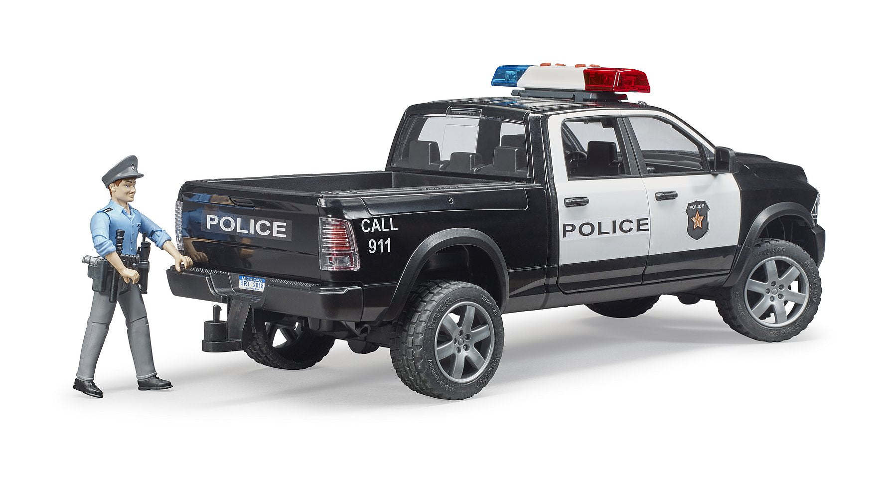 Bruder Ram 2500 Police Truck With Policeman
