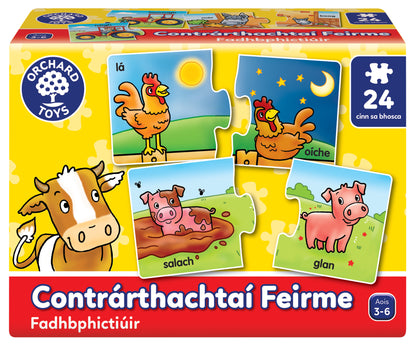 Orchard Toys Farm Opposites (As Gaelige)