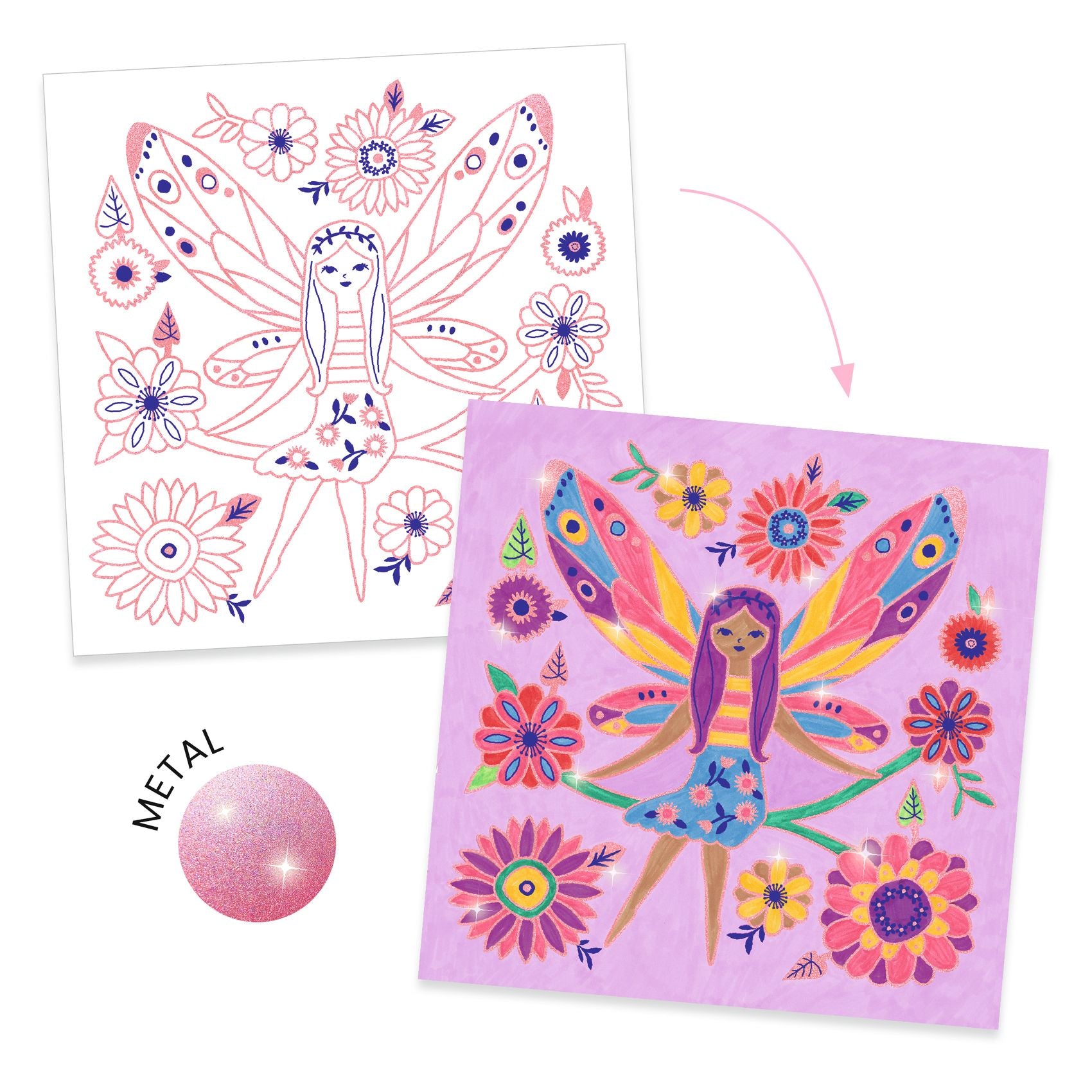 Djeco Small Wings - Colouring Surprises