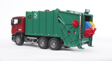 Bruder Scania R-Series Bin Lorry, Ruby Red/Green