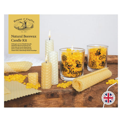 House Of Crafts Natural Beeswax Candle Kit